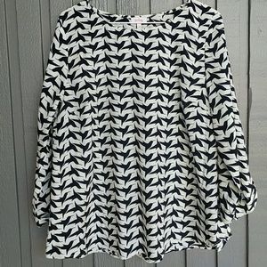 Stitch Fix Pixley Black Bird Blouse